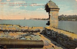 CUBA-HAVANA-HABANA~ENTRADA Entrance To Harbour From La Fuerza FORT~1924 Postcard - £4.84 GBP
