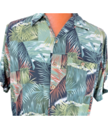 Boca Classics Hawaiian Aloha M Shirt  Floral Ski Clouds Coconut Buttons ... - $845.72 MXN