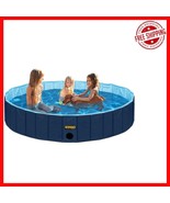 Portable Outdoor Pet Pool - XL 63&quot; Foldable Bathing Tub for Dogs &amp; Toddlers - $53.45