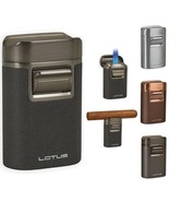 Lotus Brawn Table Cigar Lighter Quad Flames Cigar Rest Cap Choose Color - $920.19 MXN