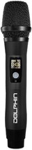 Dolphin MCX11BK UHF Wireless Microphone, Black for Karaoke, Singing, PA, Parties - £34.61 GBP