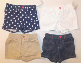 Carter's Girls Shorts with Heart Shaped Front Pockets Sizes 4, 5 and 6 NWT - $9.79