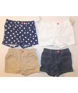 Carter&#39;s Girls Shorts with Heart Shaped Front Pockets Sizes 4, 5 and 6 NWT - £8.94 GBP