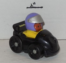 Fisher Price Little People Wheelies Black Race Car Driver African American Toy - £7.59 GBP