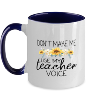 Mom Mugs Mom Or Grandma - Teacher Voice Navy-2T-Mug - £14.34 GBP