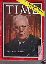 Time Magazine Chief Justice Warren July 1, 1957 - £15.57 GBP