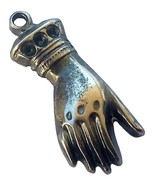 Mystic Hamsa hand pendant kabbalah crown charm from Israel evil eye prot... - £6.79 GBP