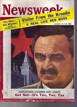 Newsweek: Visitor from Kremlin January 12,  1959 - £11.82 GBP