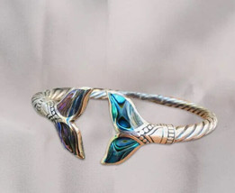 Whale tail abalone shell bali cuff - $15.84