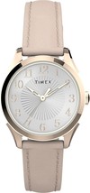 Timex Women's Pink Leather Strap Watch for Small Wrists - $125.99