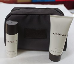 Canali by Canali 3pcs Men Set, 1.7 oz EDT Spray + 2.5 Gel + Toiletry Bag - £91.79 GBP