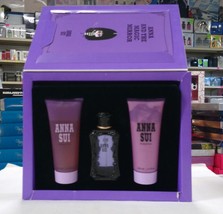 Anna Sui "tales from anna" 3pcs Women Set, 1.7 oz + 3.4 Lotion + Gel, Rare - £94.41 GBP
