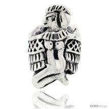 Sterling Silver Nekhbet Charm Egyptian Goddess Bead Charm for most Charm  - £45.64 GBP