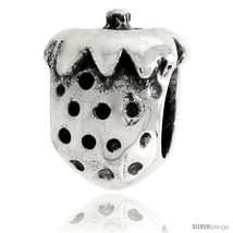 Sterling Silver Strawberry Bead Charm for most Charm  - £32.47 GBP