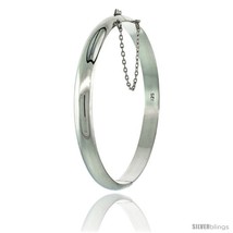 Sterling Silver Bangle Bracelet High Polished 1/4 in  - $68.37