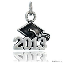 Sterling Silver 2013 Graduation Charm, 5/8 in  - £13.65 GBP