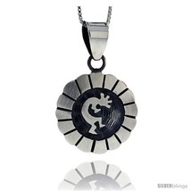 Sterling Silver Round kokopelli Pendant 1 in  - £40.11 GBP