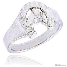 Size 4.5 - Sterling Silver Horse Shoe Baby Ring / Kid&#39;s Ring / Toe Ring  - $14.45 CAD
