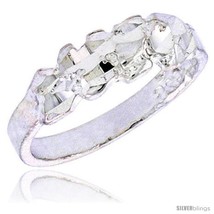 Size 3.5 - Sterling Silver Nugget Baby Ring / Kid&#39;s Ring / Toe Ring (Ava... - $10.56