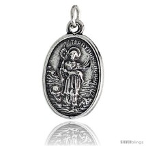 Sterling Silver St. Raymond Nonnatus The Confessor Oval-shaped Medal Pendant,  - £29.97 GBP