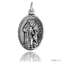 Sterling Silver St. Francis of Assisi / St. Anthony The Apostle Oval-shaped  - £31.50 GBP