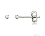 Sterling silver teeny 2 mm ball stud earrings nose studs 1 16 in thumb155 crop
