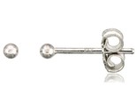 Sterling silver teeny 2 mm ball stud earrings nose studs 1 16 in thumb155 crop