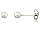 Sterling silver 4 mm ball stud earrings 3 32 in thumb155 crop