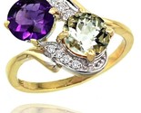 T purple green amethyst ring w 0 05 carat brilliant cut diamonds 2 34 carats round thumb155 crop