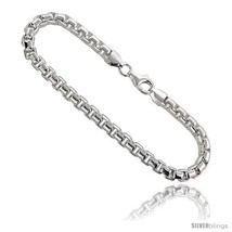 Length 7 - Sterling Silver Italian Round BOX Chain Necklaces &amp; Bracelets 5mm  - £70.40 GBP