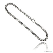 Length 20 - Sterling Silver Italian Round BOX Chain Necklaces &amp; Bracelets 4mm  - £91.10 GBP