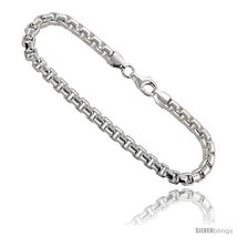 Length 20 - Sterling Silver Italian Round BOX Chain Necklaces &amp; Bracelets 5mm  - £188.80 GBP