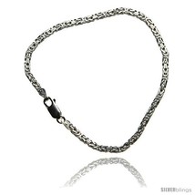 Length 7 - Sterling Silver Italian BYZANTINE Chain Necklaces &amp; Bracelets 2.6mm  - £28.27 GBP