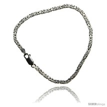 Length 20 - Sterling Silver Italian BYZANTINE Chain Necklaces &amp; Bracelets 2.6mm  - £74.64 GBP