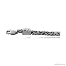Length 16 - Sterling Silver Bali BYZANTINE Chain Necklaces &amp; Bracelets 3.1mm  - £85.10 GBP