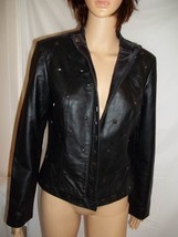 Yvonne &amp; Marie Lamb Black Leather Jacket - Size: 6 - NWOT - £36.16 GBP