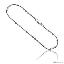 Sterling silver snake chain necklaces bracelets 3  1 beading nickel free 1mm thumb200