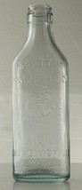 Vintage Blue Glass Medical Bottle SCOTTS EMULSION COD LIVER OIL With Lim... - £14.20 GBP