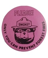 Vtg Smokey The Bear Only You Can Prevent Forest Fires Pinback Button 1 1/2&quot; - $168.40 MXN
