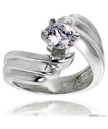 Size 6 - Sterling Silver Ladies&#39; Cubic Zirconia Ring 1 ct. size CZ Flawl... - £40.73 GBP