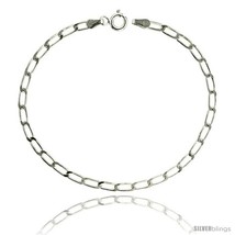 Length 8 - Sterling Silver LONG CURB CHAIN Necklaces &amp; Bracelets 3mm Nickel  - £10.46 GBP