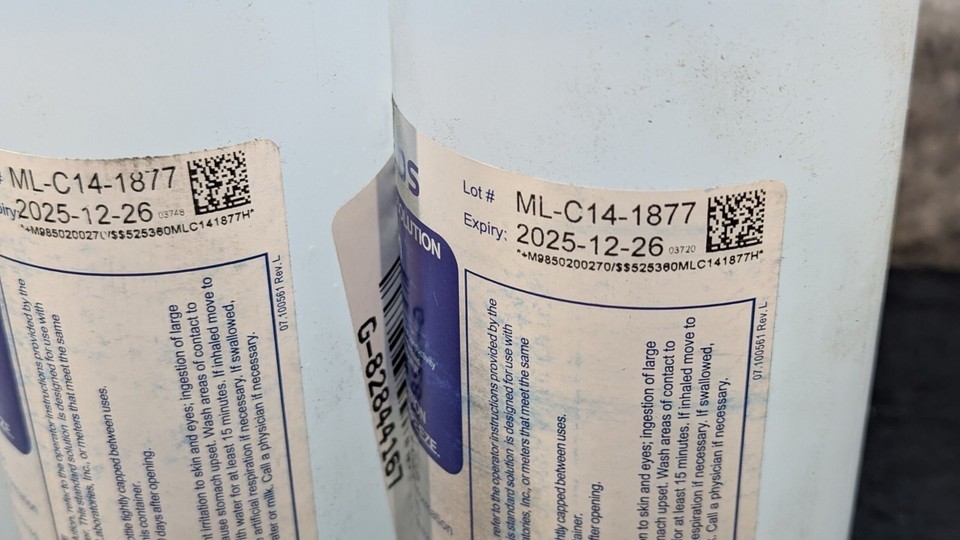 Lot of 3 New MesaLabs Conductivity Standard Solution 14.0 mS/cm, 32 oz/Bottle Item image 8