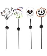 Alpine Rgg360a Halloween Solar Garden Stake, Assorted Colors (Pack of 12) - $2,553.57 MXN