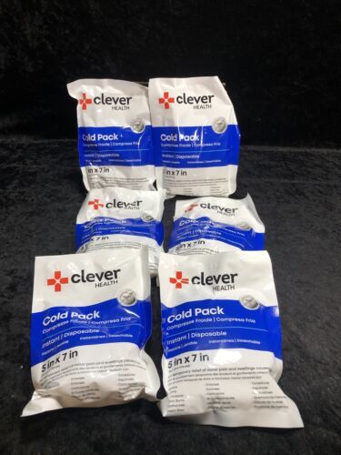 6x Disposable Cold Therapy Ice Packs for Pain Relief, Swelling, Inflamma... - $4.94