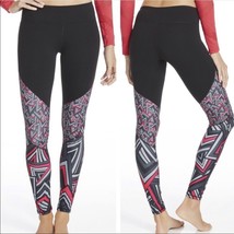 Fabletics Leggings Black Pink Women’s Fitted Geometric Triangles Size Small - £18.35 GBP