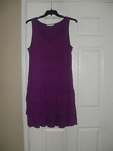 Peter Nygard New Purple Frilly Tiered  Dress  XL   $59 - £16.71 GBP