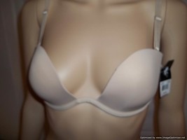 Marilyn Monroe Plunge Padded Underwire Beige Bra-Style#MM2048-New with Tags - £11.77 GBP
