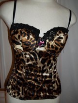 Smart Sexy Cheetah Print Long Line Corset-Size: 36C-New with Tags - £12.53 GBP