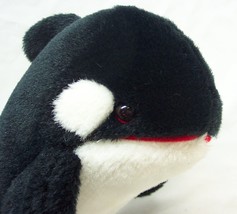 Vintage 1991 Sea World Shamu Killer Whale 9&quot; Plush Stuffed Animal Toy - £14.34 GBP