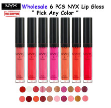 Nyx Wholesale Round Lip Gloss Rlg 6 Pcs &quot; Pick Any Color&quot; - £10.41 GBP